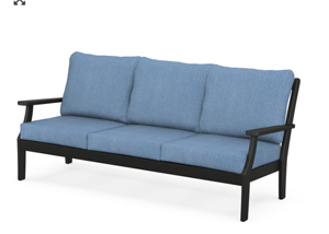 braxton sofa – black/sky blue