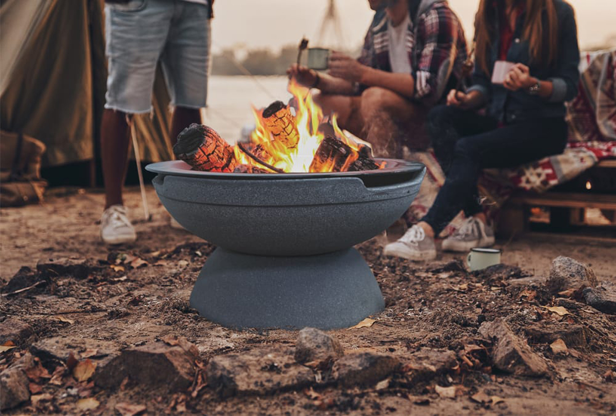 21 inch falo fire bowl – volcanic ash