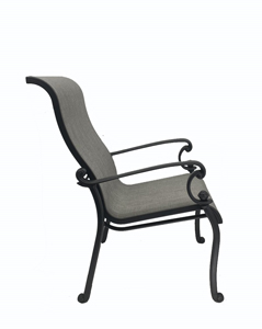 sling dining chair – black / pewter thumbnail
