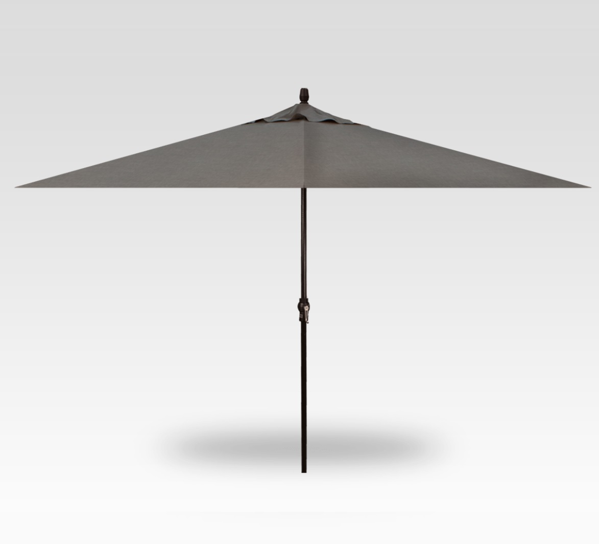 8×11 cast slate rectangular umbrella – black frame product image