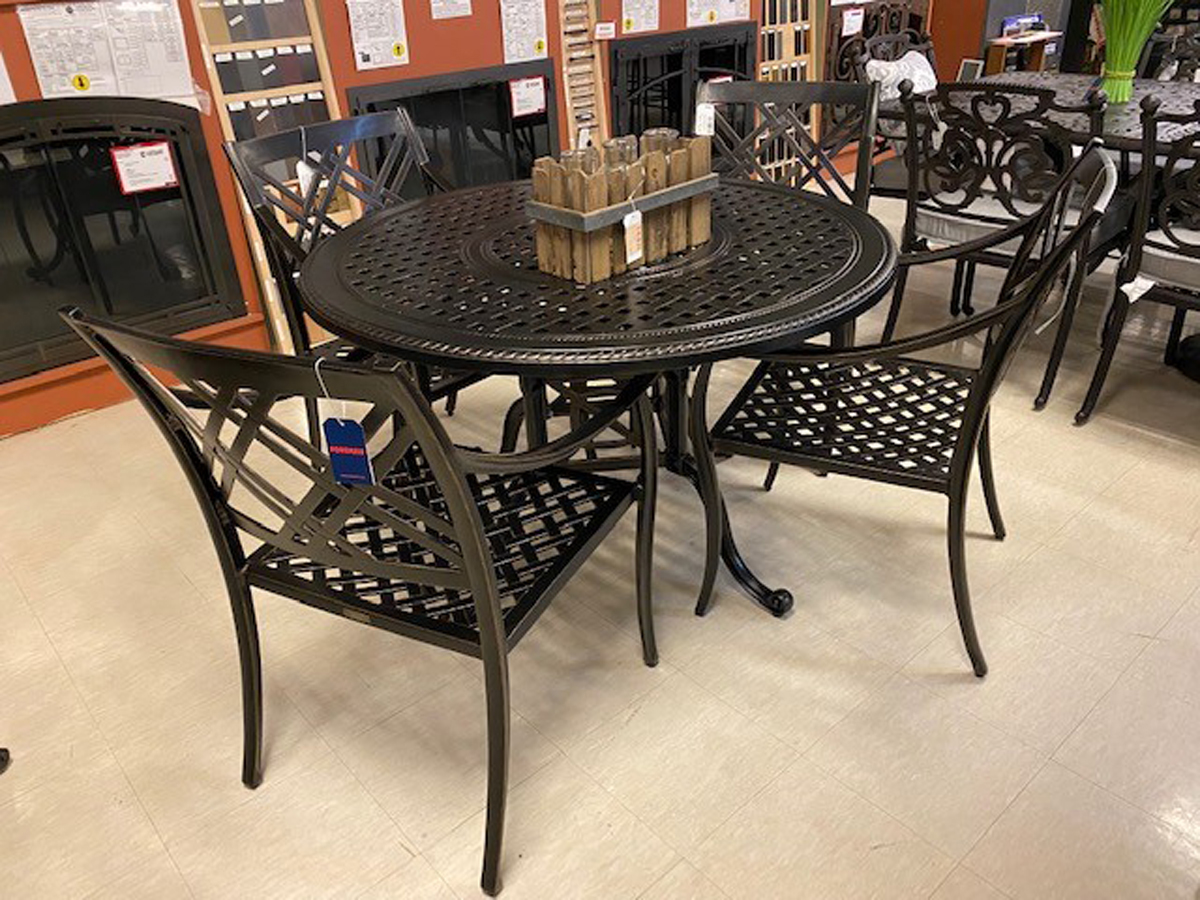 bel air round dining set – midnight gold product image