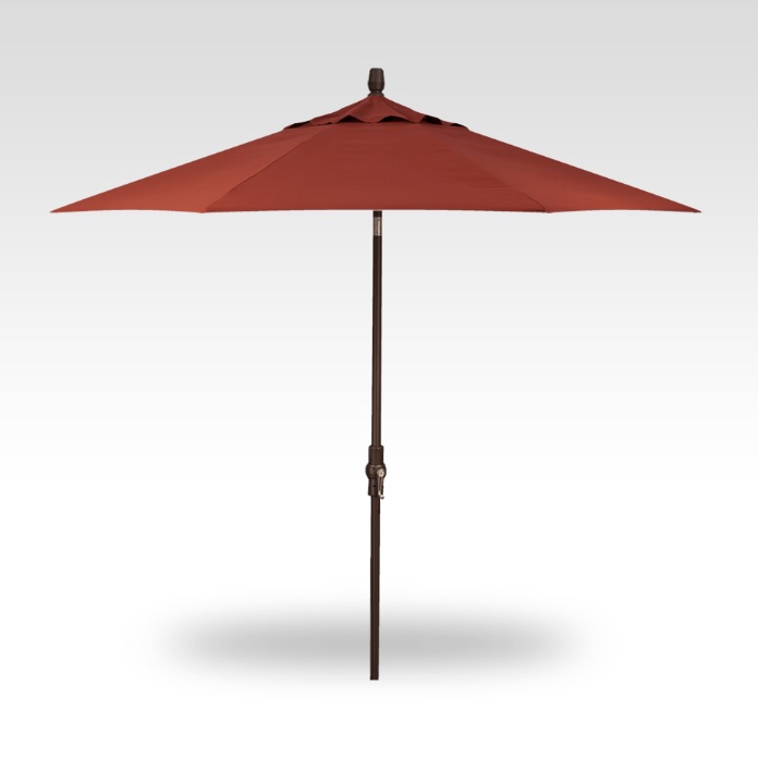 9′ starlux ridge sequoia lighted collar-tilt umbrella – bronze frame product image