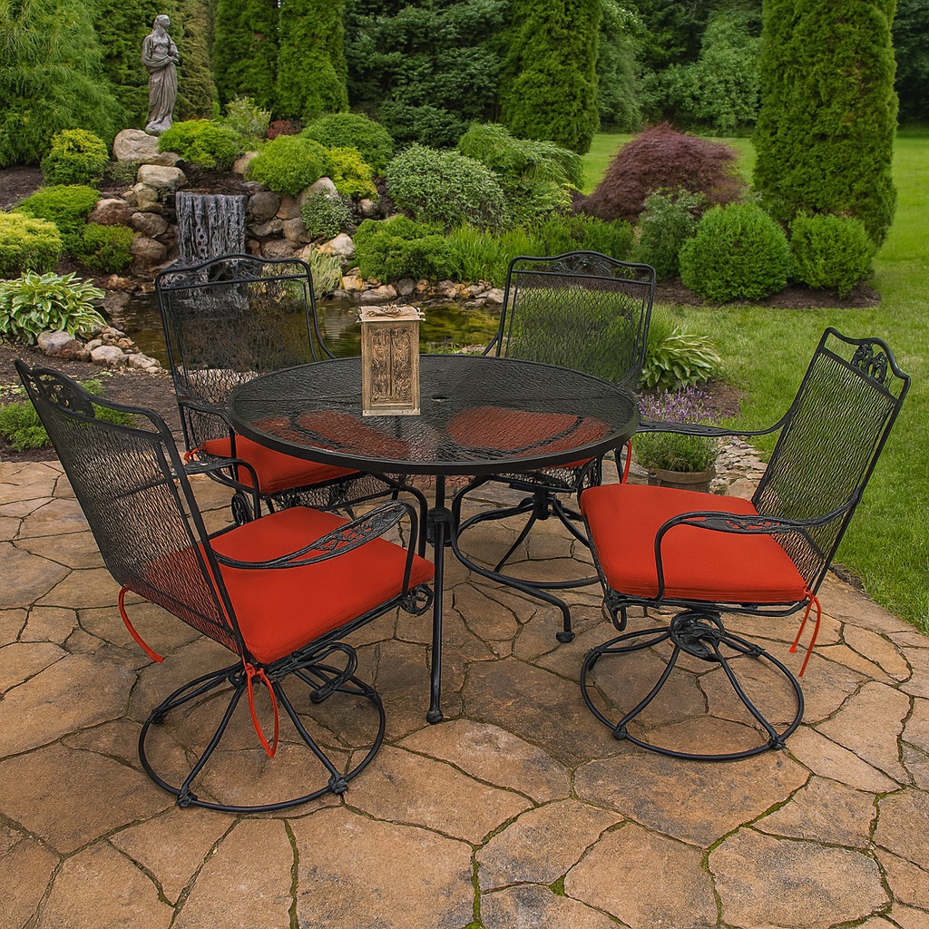 42″ dining set-wrought iron thumbnail image