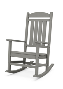 presidential rocking chair in grey