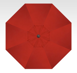 9′ starlux jockey red lighted collar-tilt umbrella – bronze frame thumbnail