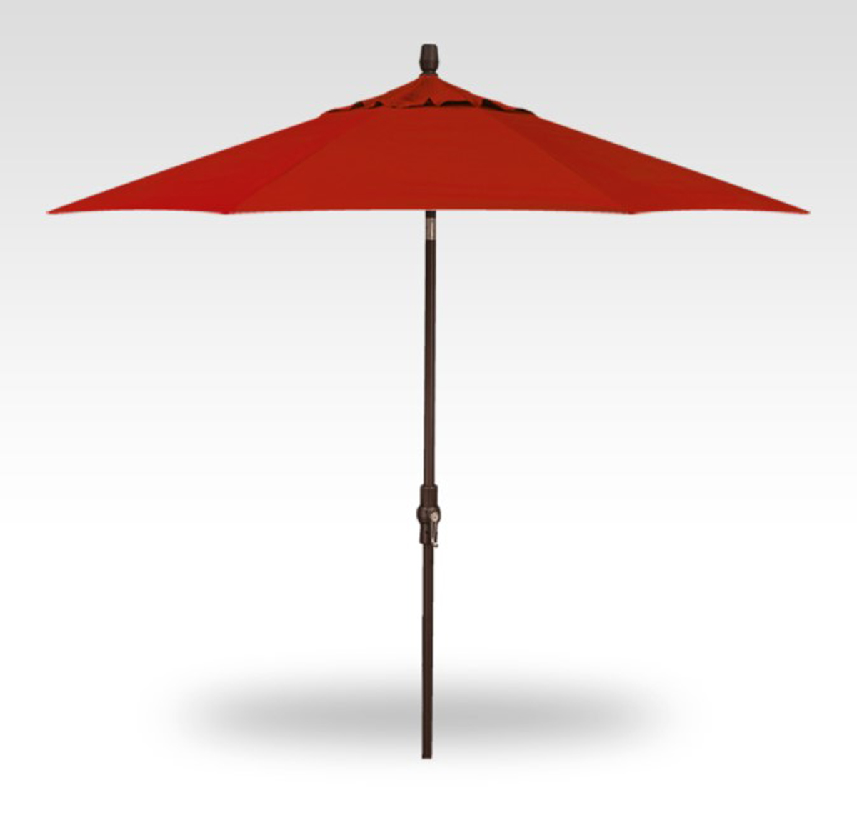 9′ starlux jockey red lighted collar-tilt umbrella – bronze frame product image