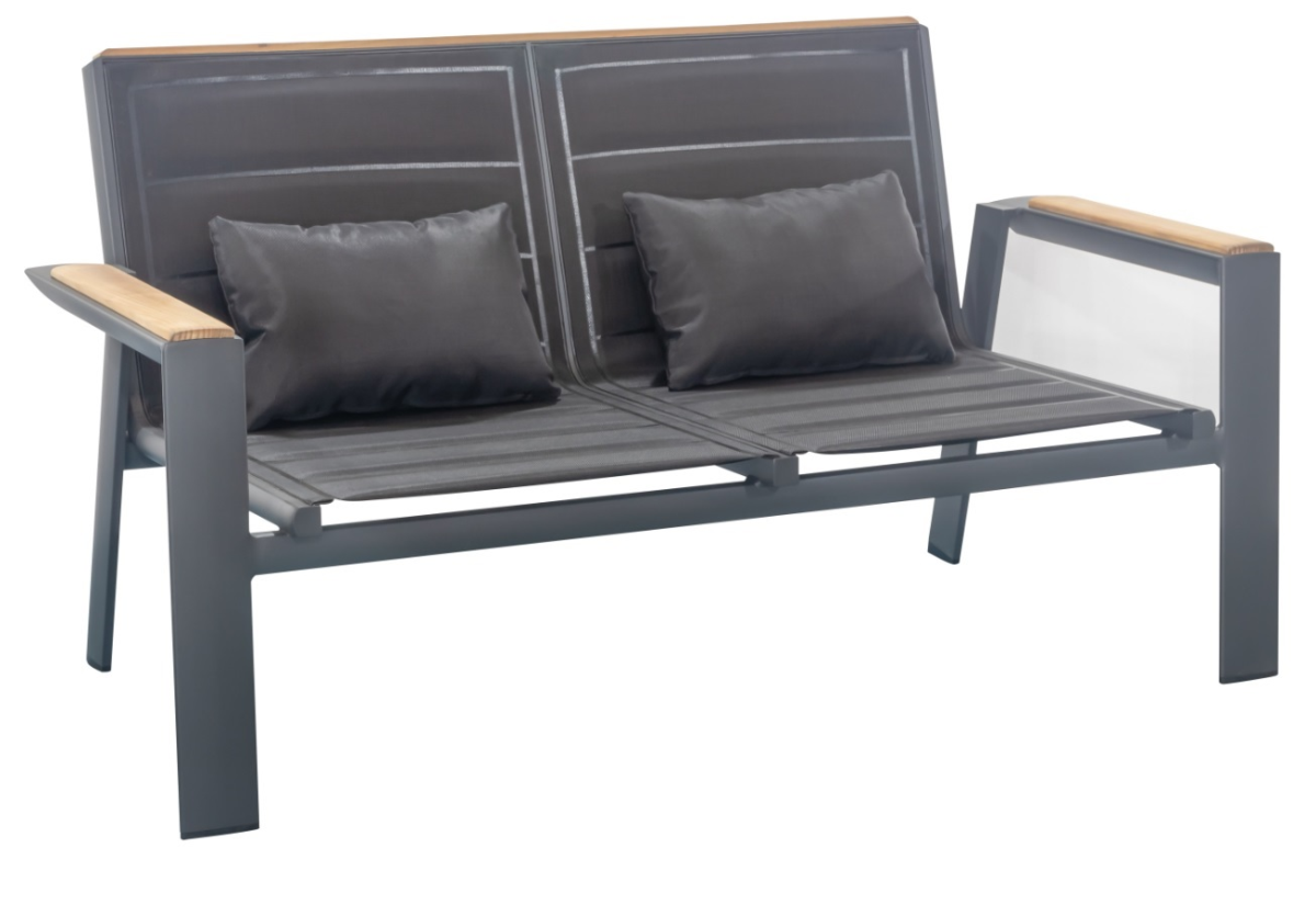 geneva loveseat seating set – nero thumbnail image