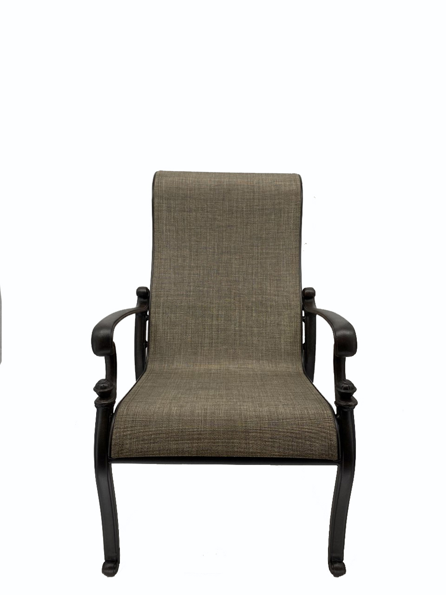 sling dining chair – desert bronze / augustine gravel thumbnail image