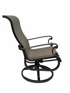 sling dining swivel rocker – desert bronze / augustine gravel thumbnail