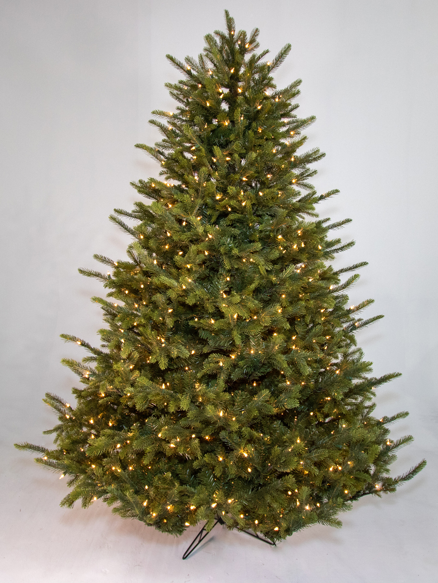 8′ deluxe carolina frasier fir tree – clear/multi led lights product image