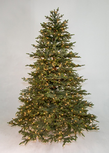 9′ laurel fir tree – clear/multi led lights