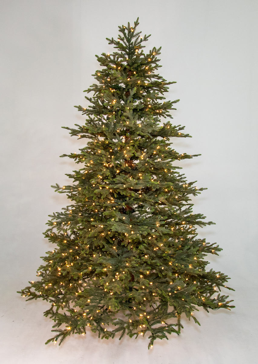 9′ laurel fir tree – clear/multi led lights product image