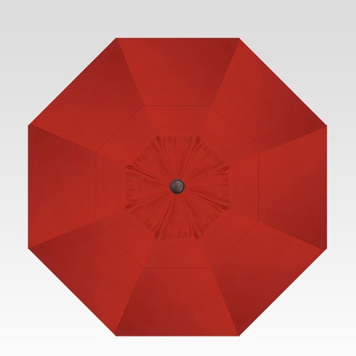 11′ jockey red collar tilt umbrella – bronze frame thumbnail