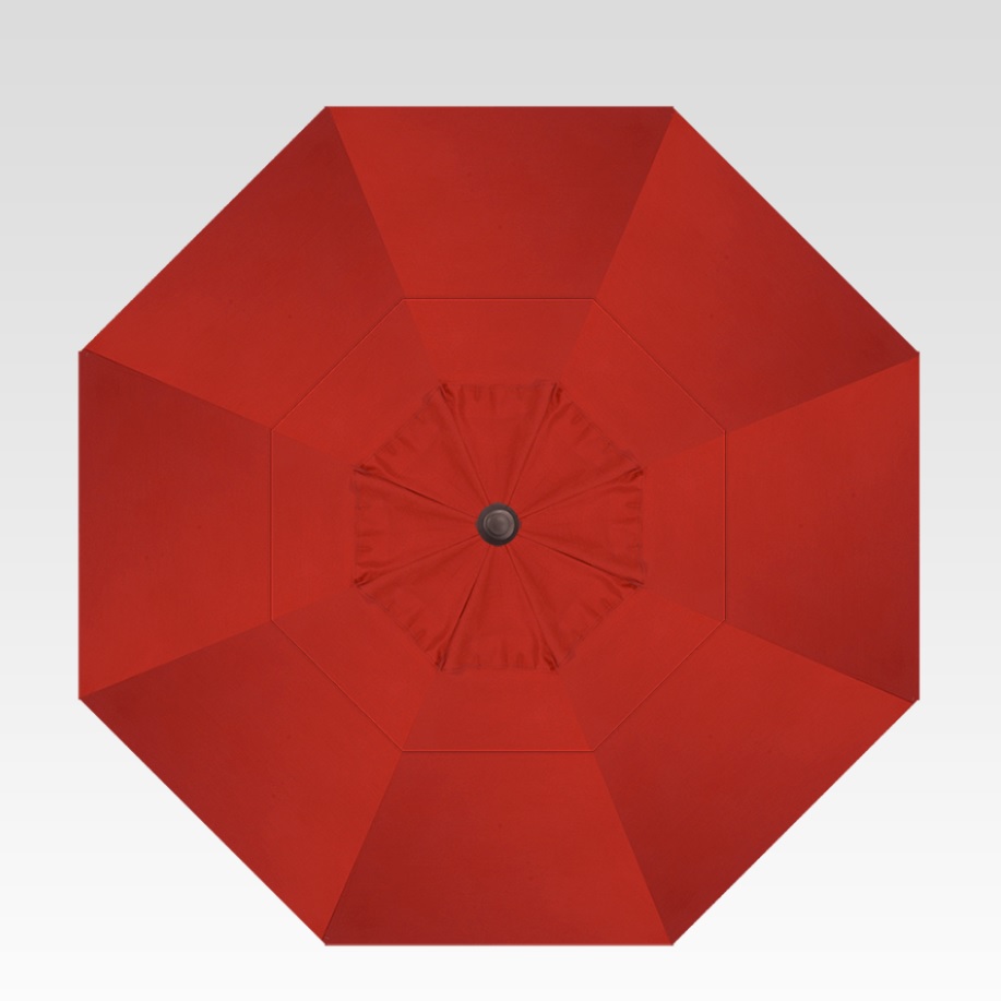 11′ jockey red collar tilt umbrella – bronze frame thumbnail image