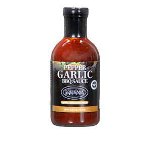 louisiana grills 18 oz pepper garlic bbq sauce