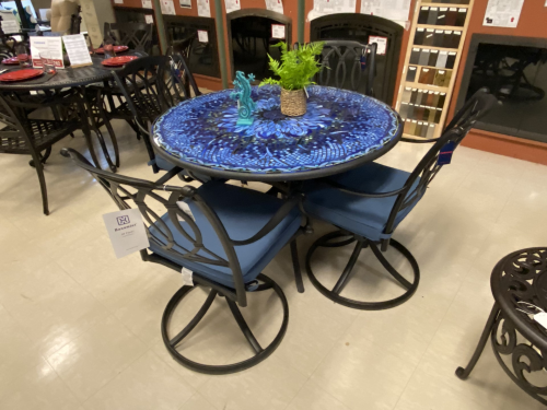 mosaic dining set with mayfair chairs