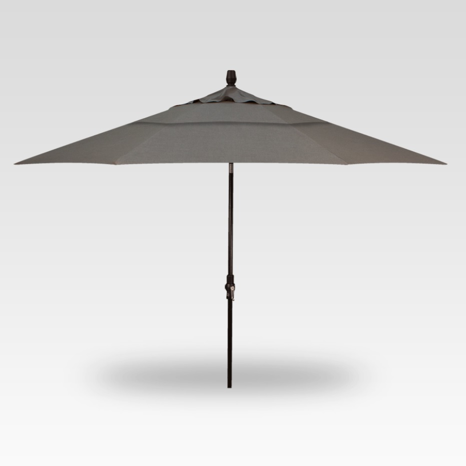 11′ cast slate collar tilt umbrella – black frame product image