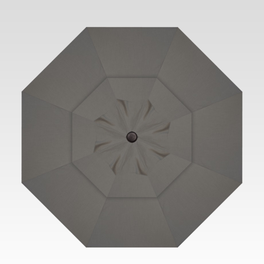 11′ cast slate collar tilt umbrella – black frame thumbnail image