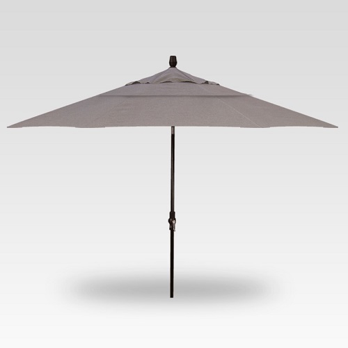 11′ mushroom collar tilt umbrella – black frame