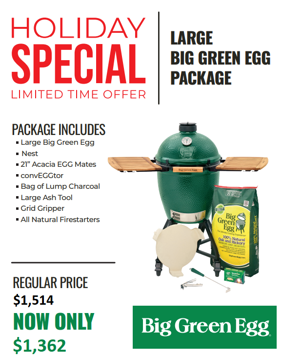 large big green egg holiday bundle product image
