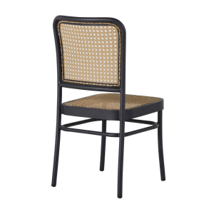 bordeaux side chair – midnight/natural resin