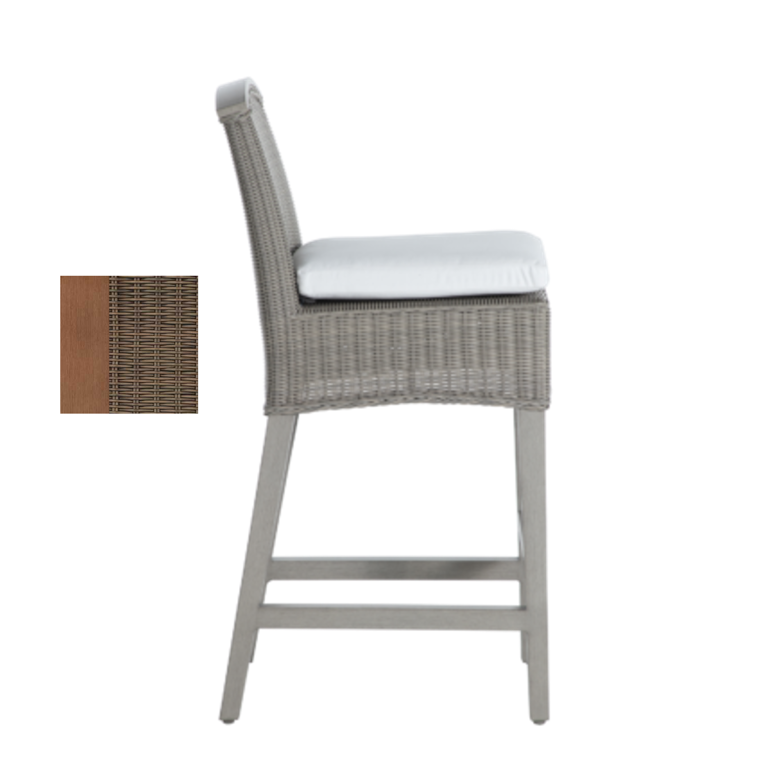 astoria bar stool – raffia/oak thumbnail image