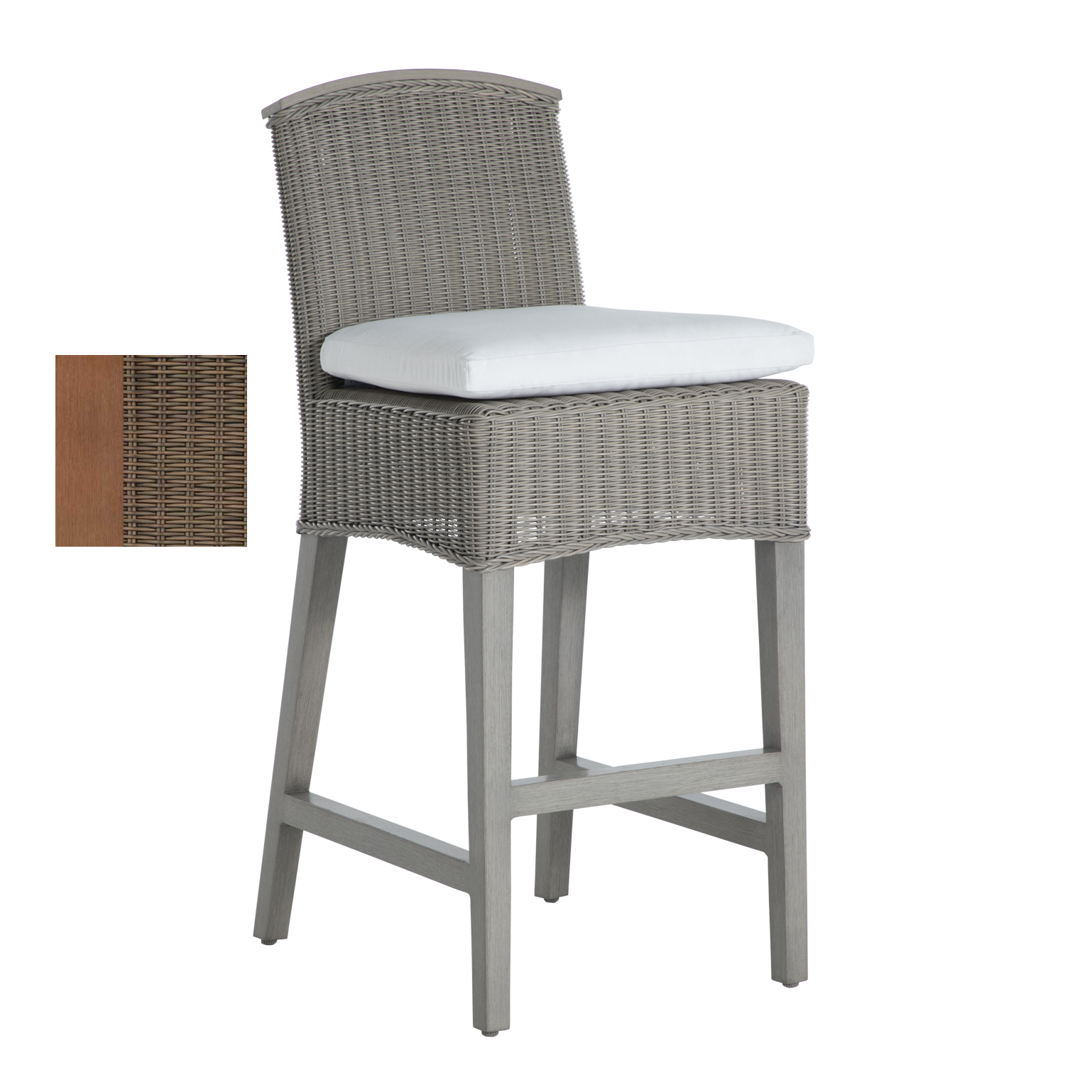 astoria bar stool – raffia/oak thumbnail image