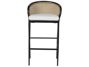 havana bar stool – black/natural resin