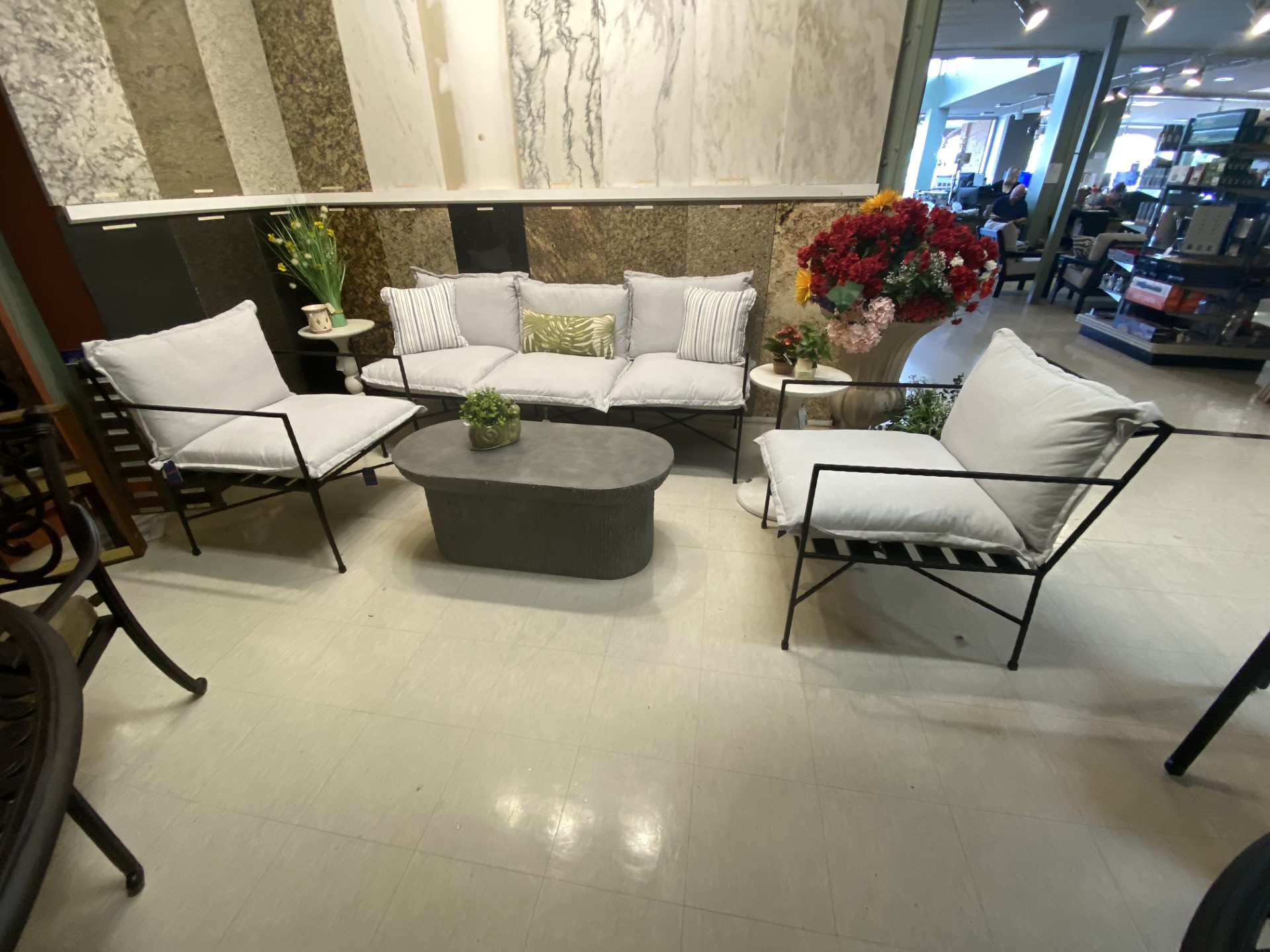 italia sofa seating set-remy silver product image