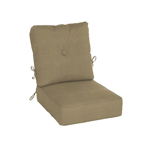 pampas linen water resistant estate chair cushion