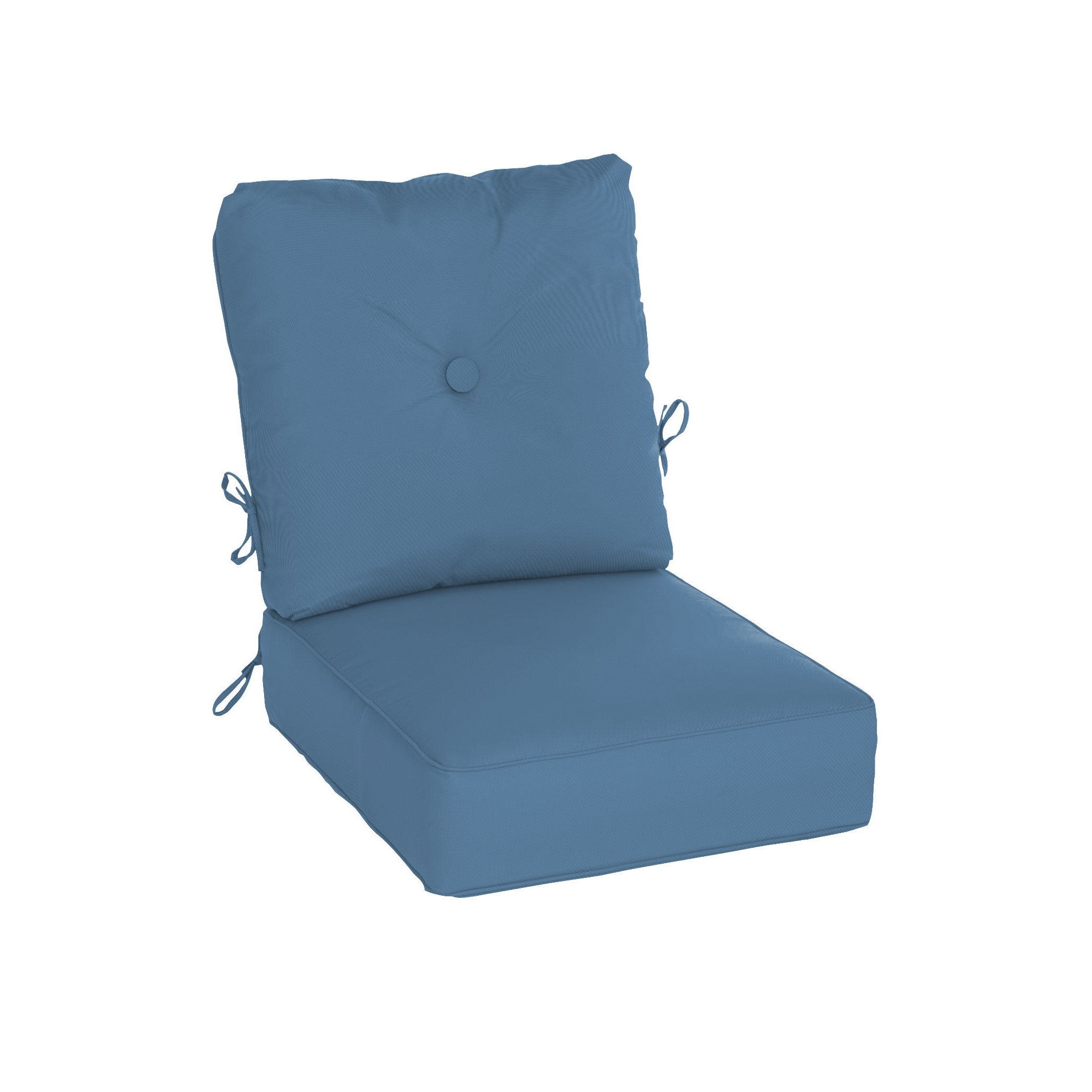 canvas sapphire blue water resistant estate chair cushion product image