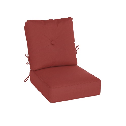 cast pomegranate water resistant estate chair cushion