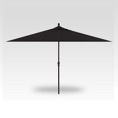 8×11′ black rectangular umbrella – black frame