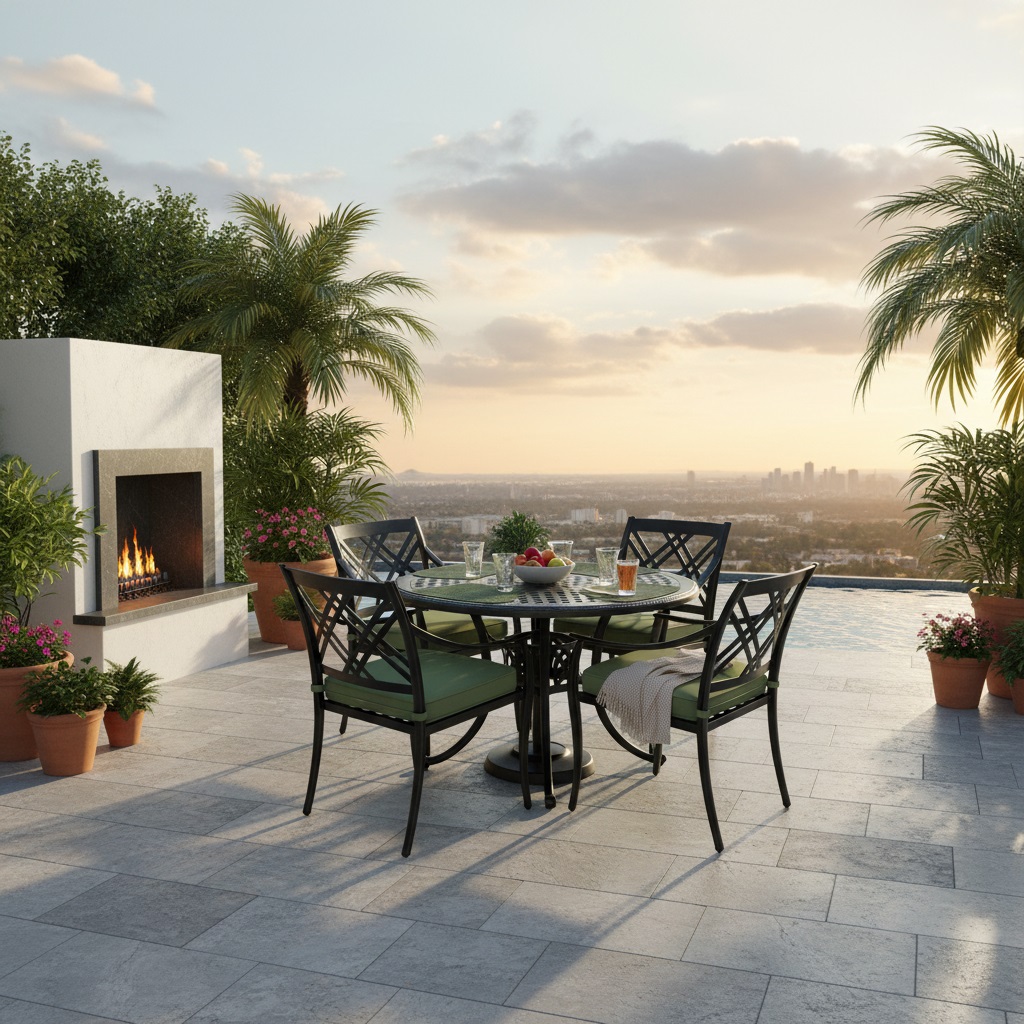 48 inch gensun edge/grand terrace dining set thumbnail image