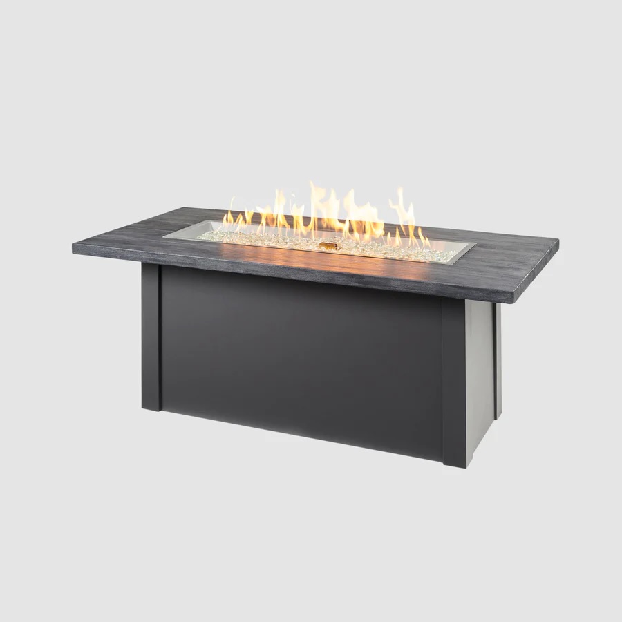 havenwood linear fire table – 62×30 – carbon grey/graphite – lp product image