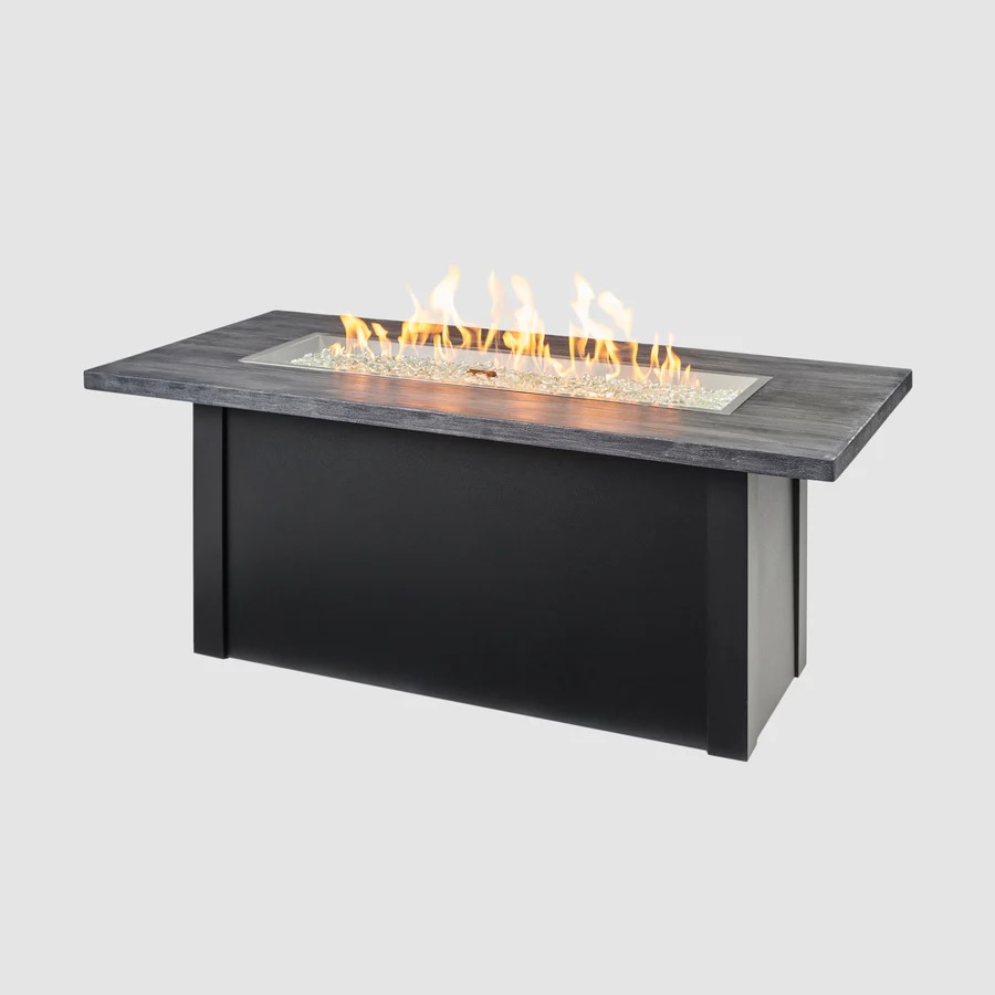 havenwood linear gas fire table – 62×30 – carbon/black – lp product image