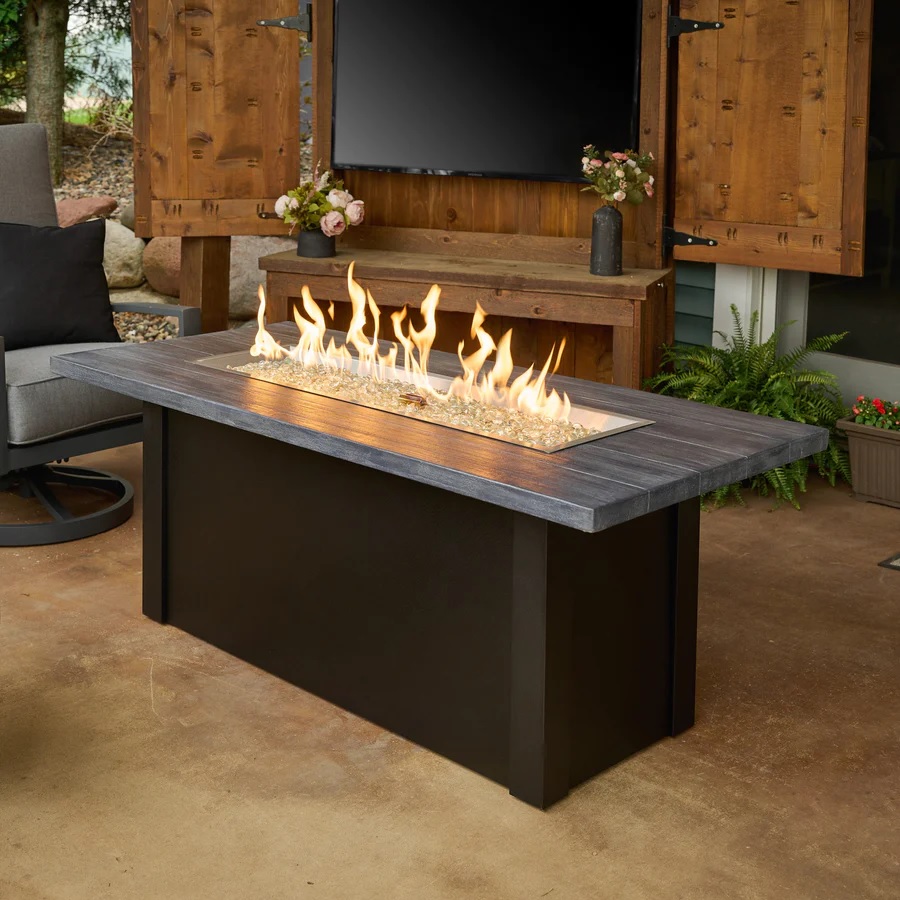 havenwood linear gas fire table – 62×30 – carbon/black – lp thumbnail image