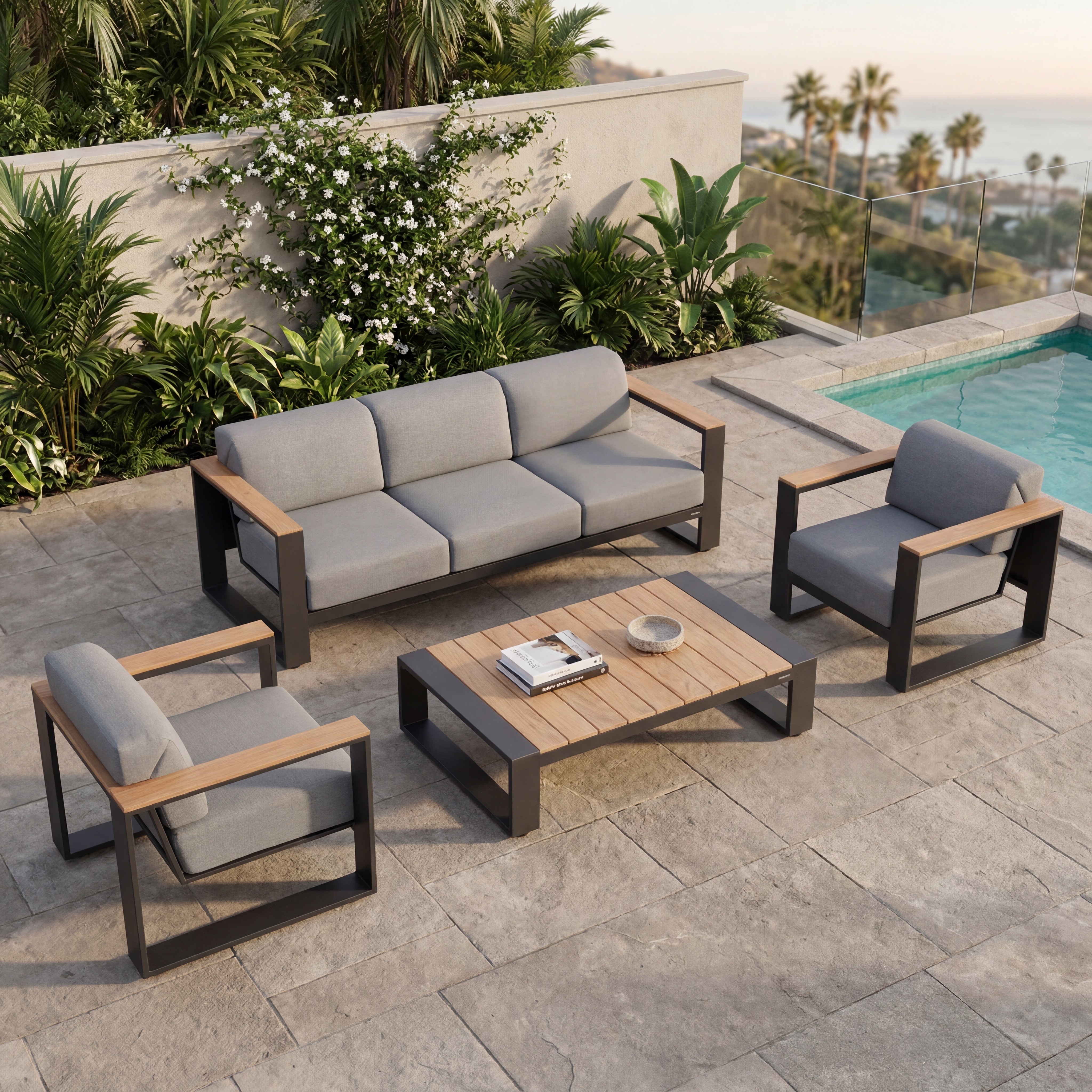 cambusa seating set-nero charcoal/ fumo thumbnail image
