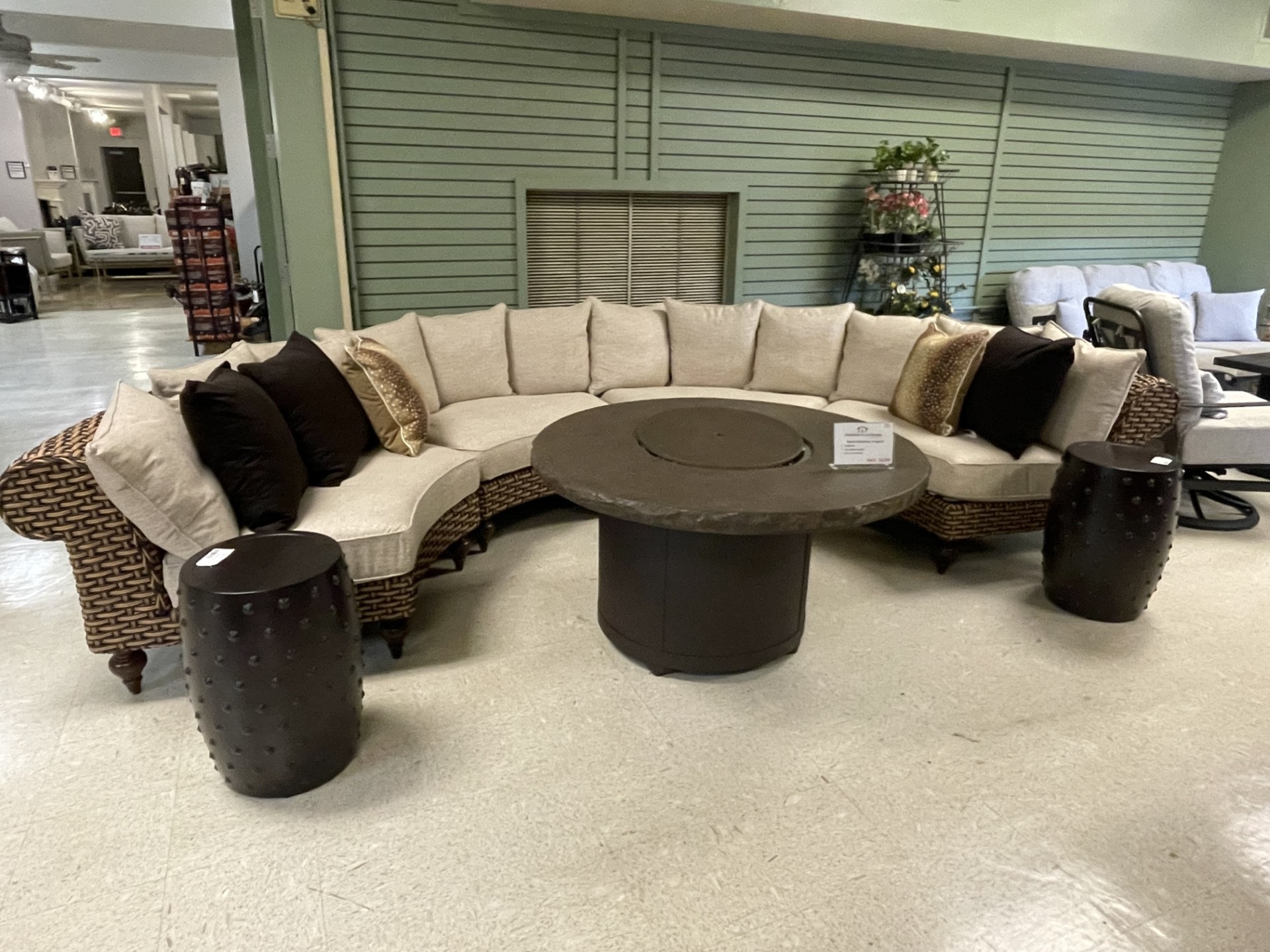 chesterfield sectional seating set product image