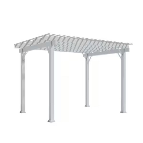 10 x 14 classic aluminum pergola – white thumbnail