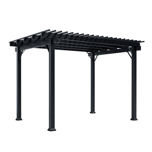 10 x 14 classic aluminum pergola – black thumbnail
