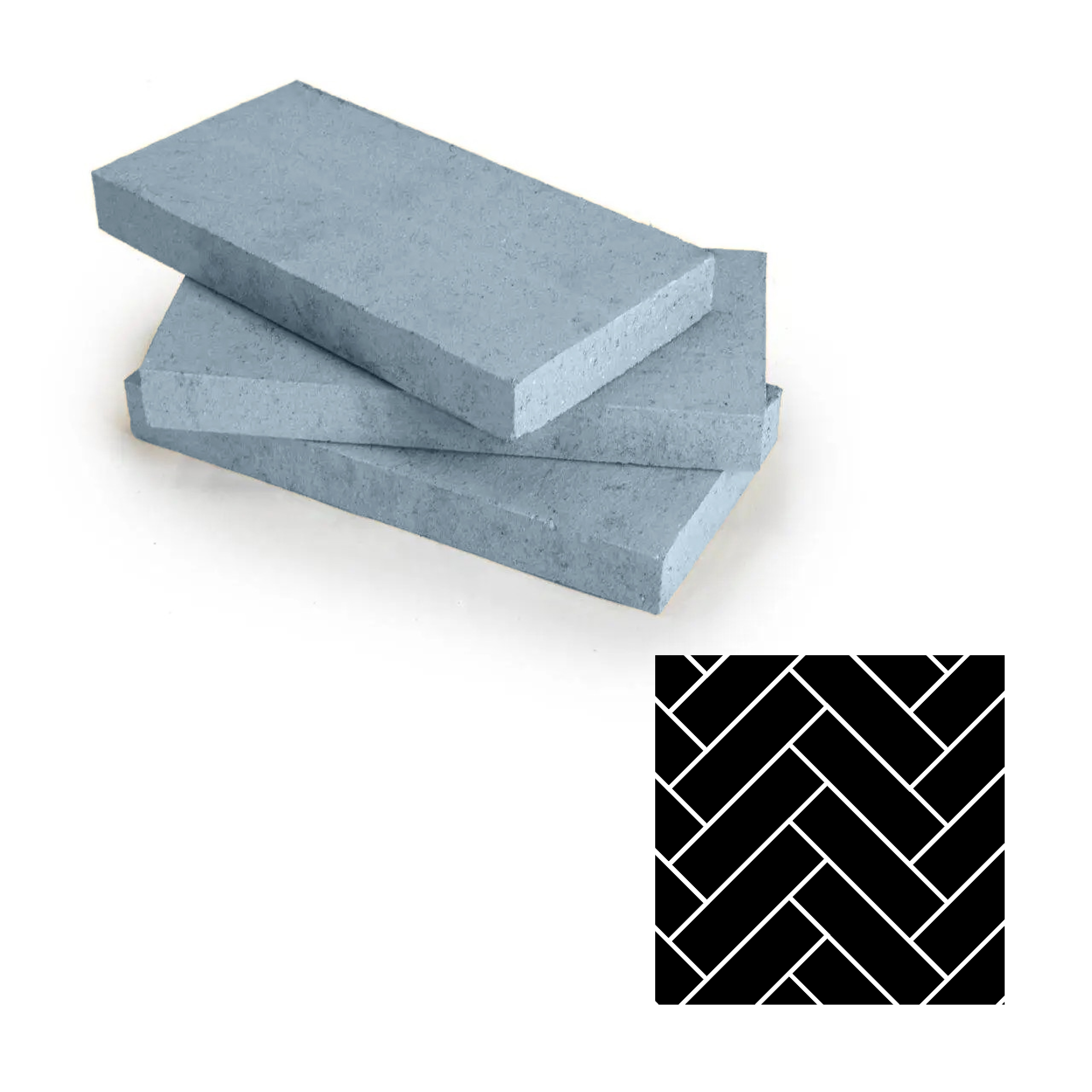 soapstone herringbone refractory firebrick kit – 120 pieces product image