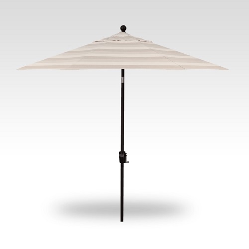 9′ direction linen push-button tilt umbrella – black frame