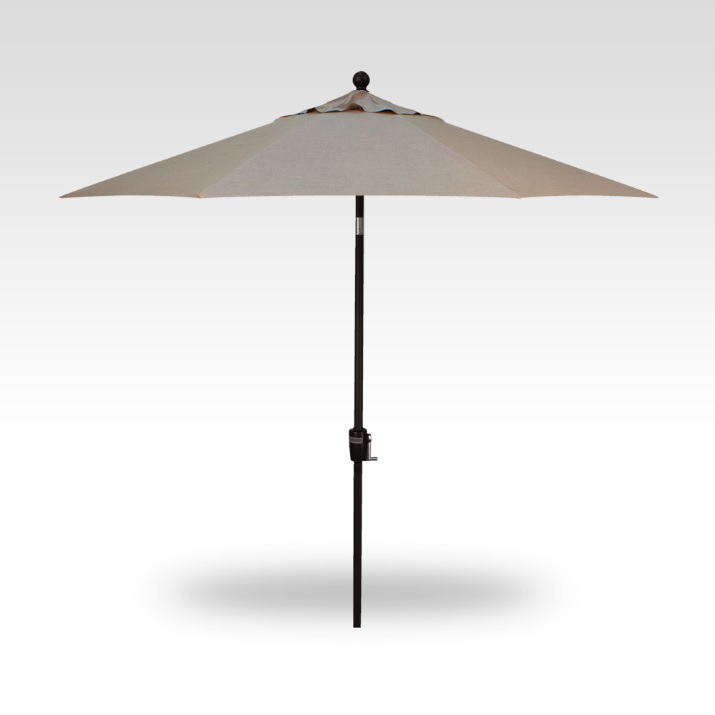 9′ cast ash push-button tilt umbrella – black frame product image