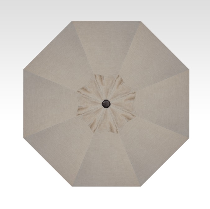 9′ cast ash push-button tilt umbrella – black frame thumbnail image