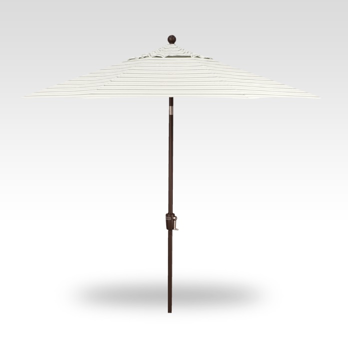 9′ pathway pumice stripe push-button tilt umbrella – bronze frame product image
