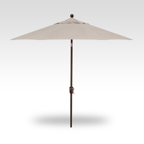 9′ cloud push-button tilt umbrella – bronze frame