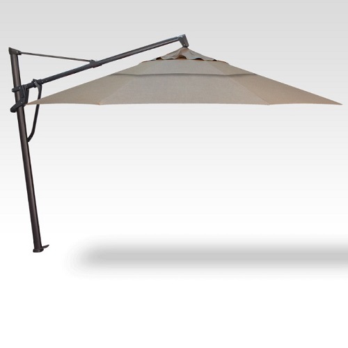 11′ cast ash akz plus cantilever umbrella – black frame