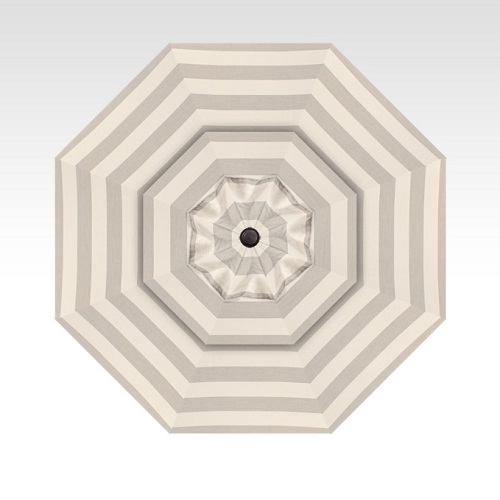 11′ block smoke stripe cantilever umbrella – black frame thumbnail