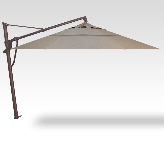 11′ akz plus cast ash cantilever umbrella – bronze frame product image